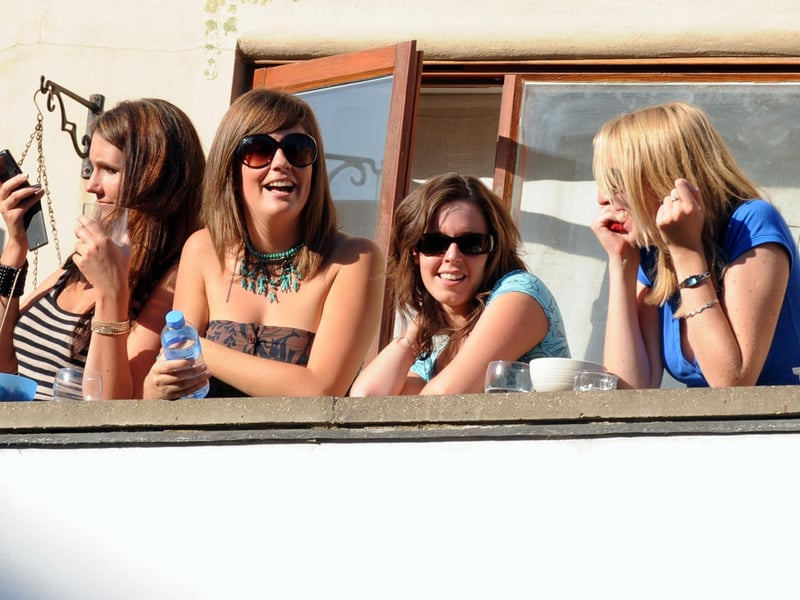 Crowd on a balcony during Love Albert Road Day in 2009. Picture: Paul Jacobs. (093449-51)