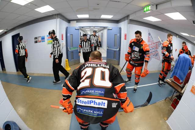 Behind the scenes with Sheffield Steelers. Picture: Dean Woolley