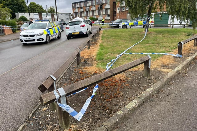 Emergency services were deployed to Bowshaw Close, Batemoor, Sheffield, at 11pm yesterday following the discovery of a man with life threatening injuries