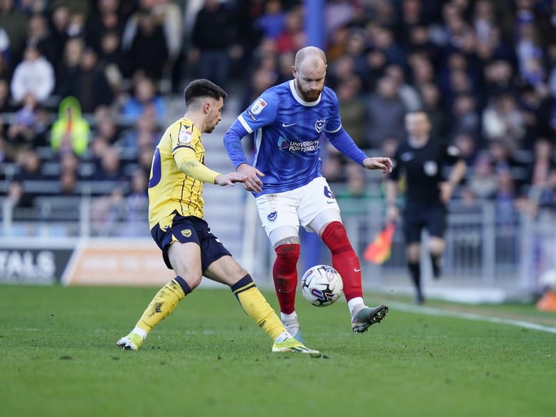 Another really positive night’s work from Mr Dependable - as he ate up the heavy Fratton surface and made influence felt at both ends of the pitch.