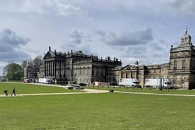 Netflix crews have been spotted at Wentworth House filming their newest crime thriller series. Photo: Danielle Andrews