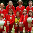 Pictured at Totley  Primary school, Sunnyvale Road, Totley,  is the girls football team.  Left to right,  back row,  Charlotte Wilde, Kate Foley, Megan Randall and Rosie Aspinall. Front row: Louise Myers, Claire Wells, Lucy Berry, Ruth Dacey, and Zoe Thirsk, May 1998