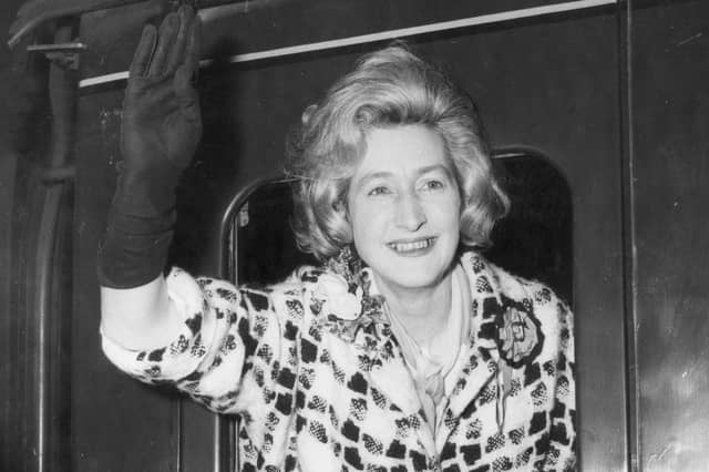 Winnie Ewing celebrates winning the Hamilton by-election in November 1967.