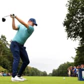 Matt Fitzpatrick of England tees off on the 15th tee during Day One of The BMW PGA Championship at Wentworth.
