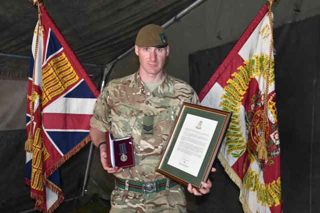 Sergeant Chris Clarke, of the 4 th Battalion, The Yorkshire Regiment (4 YORKS), has become the first ever British Army Reservist to win the coveted
York Medal. Photo:  CSgt Stu Coles / MOD Crown Copyright 2021