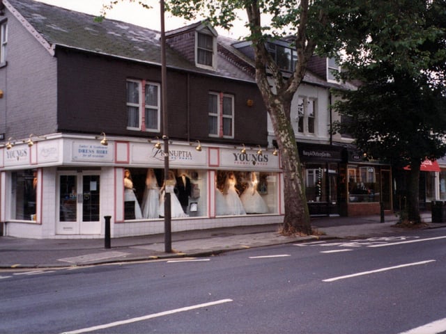 Youngs Bridal Shop, Ecclesall Road, July 1997