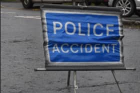 A motorcyclist was injured today in a serious crash