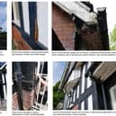 Images from a Sheffield City Council report on the Rose Garden Cafe at Graves Park, showing damage to the structure