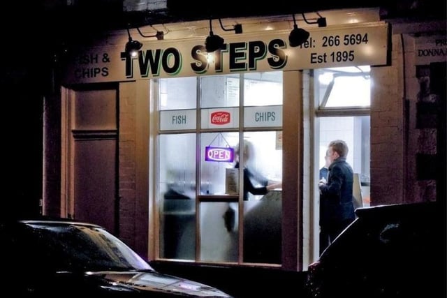 Two Steps, on Sheffield's Sharrow Vale Road, claims to be Yorkshire's oldest fish and chip shop, serving up fried suppers since 1895.

Over the years it has won praise from the likes of the Guardian and The Times newspapers, and singer Tony Christie famously posed outside for the sleeve of his 2008 album Made In Sheffield.
