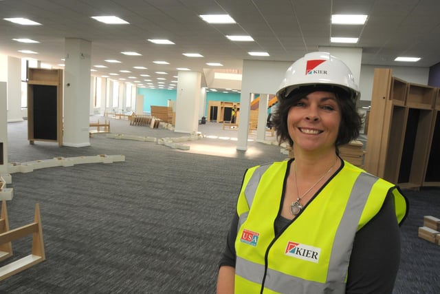Mansfield Library reopened in 2012 after undergoing a £3.4 million refurbishment - its manager Paula Fraser is pictured.