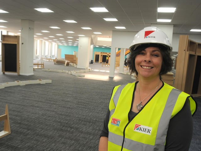 Mansfield Library reopened in 2012 after undergoing a £3.4 million refurbishment - its manager Paula Fraser is pictured.
