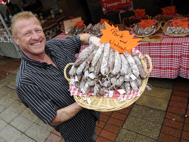 Southsea Food Festival 2012. Fabien Buirette (51) from The Loire Valley in France brings his products all the way to Southsea. Picture: Malcolm Wells 122386-1011