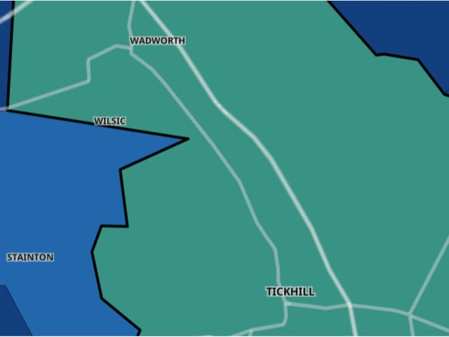 Tickhill and Wadworth - down 72.2%