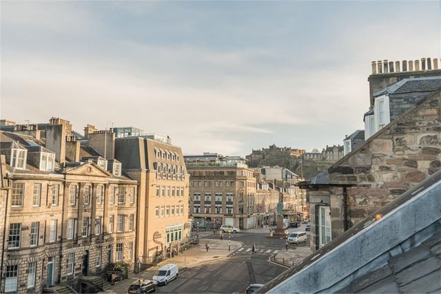 View to Edinburgh Castle.