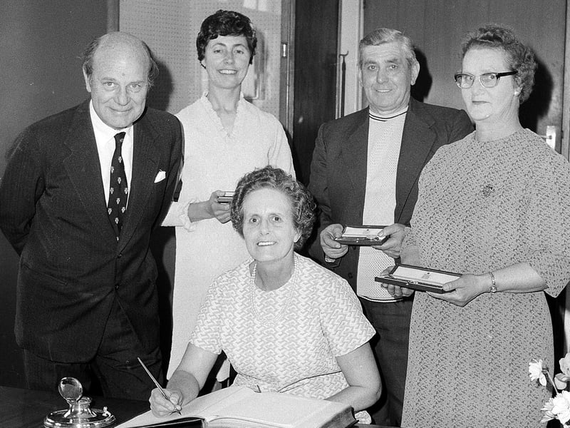 Long Service Awards presented in 1971.