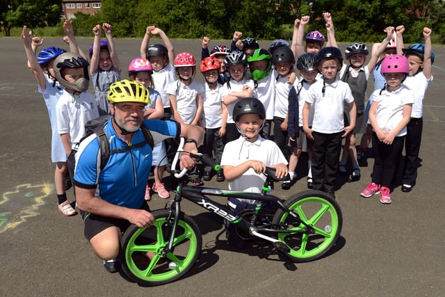 West Boldon Primary School children learned about bike safety in this lesson from 2015. Recognise anyone?