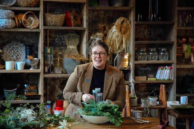 Pictured: Jo Biddle has been shortlisted in the British Florist Association Industry Awards. Photo credit: Joe Horner.