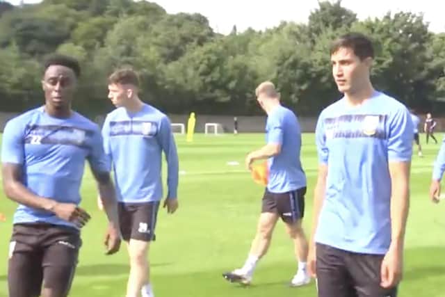 Ryan Galvin is training with the Sheffield Wednesday first team. (via @SWFC video)