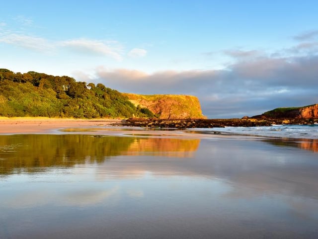 Seacliff beach is located in a corner of East Lothian, five miles east of North Berwick and to the south east of Tantallon Castle. The sweeping Seacliff beach takes the fifth spot as most Instagrammable in the country (Photo: Shutterstock)