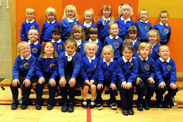 Who do you recognise in this 2013 line-up of Mrs Carter's reception class at Sea View Primary?
