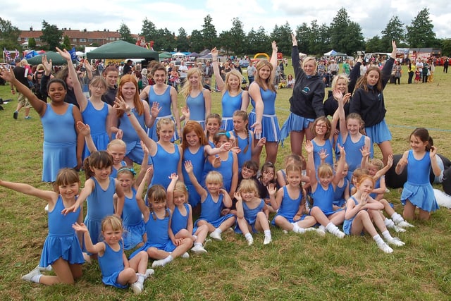 Dance students from Stepping Out with Michelle at Dinnington Carnival in 2012.