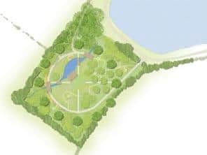 An artist's impression of the Hope Fields memorial