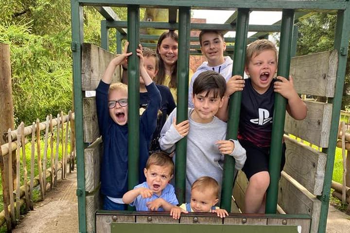 Rebecca Loggie took a picture of a "cousins' day out" at Blair Drummond Safari Park.