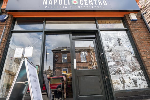 Napoli Centro Pizzeria on Glossop Road is rated 5 stars out of 5 on TripAdvisor. Their most popular dish is Salame Piccante with organic tomato, fior di latte, Neapolitan salami, chilli flakes, basil, and E.V. olive oil.