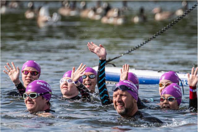 More than 100 people took part in the swim.