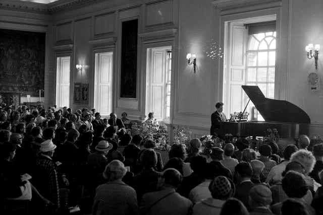 A Chopin concert at Hopetoun House presented by Professor Stafania Niekrasz, president of the Polish Musicians Association Abroad, in August 1964.