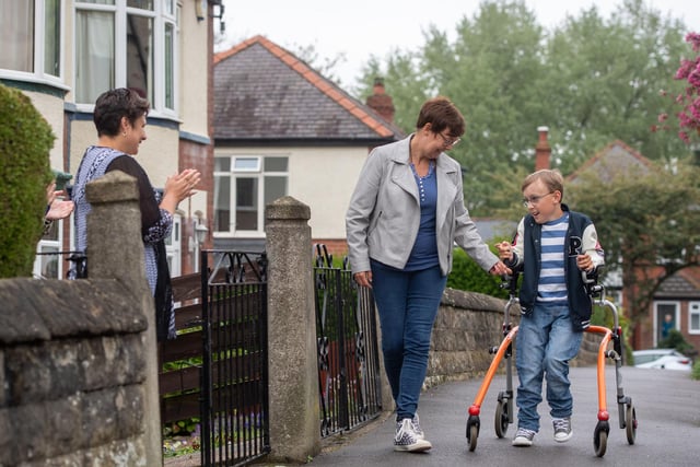 Nine-year-old Tobias Weller, who has cerebral palsy and autism,  captured the hearts of his fellow city residents after launching a charity challenge to walk 750 metres along his street in Beauchief each morning to collect as much money as possible for Sheffield Children’s Hospital and Paces School in High Green, which he attends for special support for his needs. Since launching the appeal in April, Tobias has so far raised an incredible £27,000.