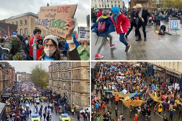 COP26: These incredible pictures show scenes in Glasgow as up to 100,000 people gather for climate change protest