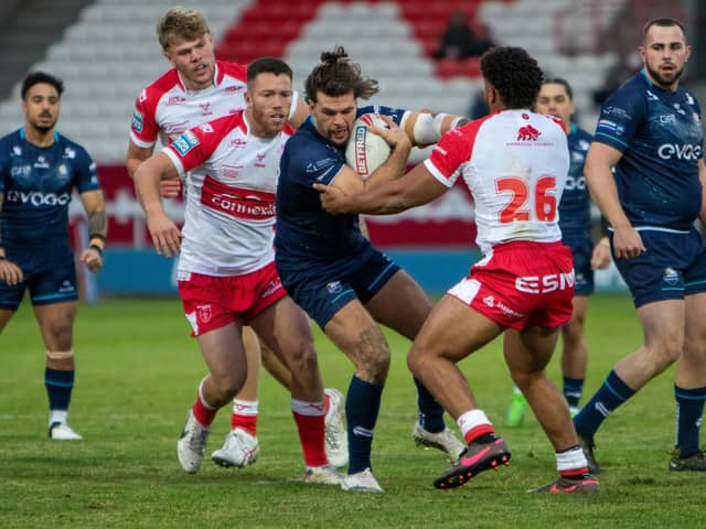 Sheffield Eagles ran in six tries to start the new season with a 26-24 win at Super League side Hull Kingston Rovers in a pre-season friendly. Pictures: Alex Coleman