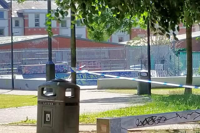 Police were called to the scene at around 9pm on June 19, and remained taped off on Monday morning.