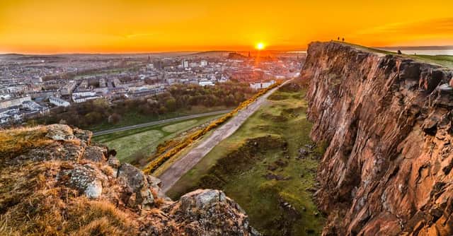 Situated near the heart of the city, Arthur's Seat is an extinct volcano which boasts unparalleled views of the capital. Robert Louis Stevenson described it as "a hill for magnitude, a mountain in virtue of its bold design".