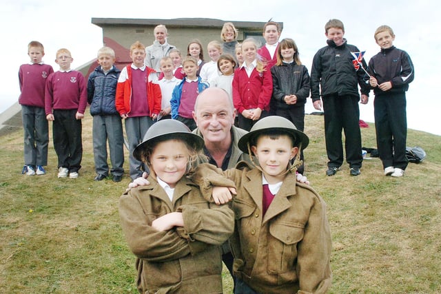 A site visit to the Heugh Battery 13 years ago. Who do you recognise in this photo?