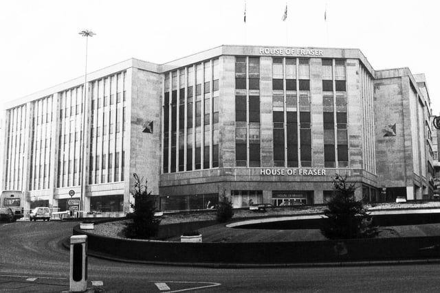 House of Fraser department store, Sheffield - 1989. It was formerly Rackhams and Walsh's