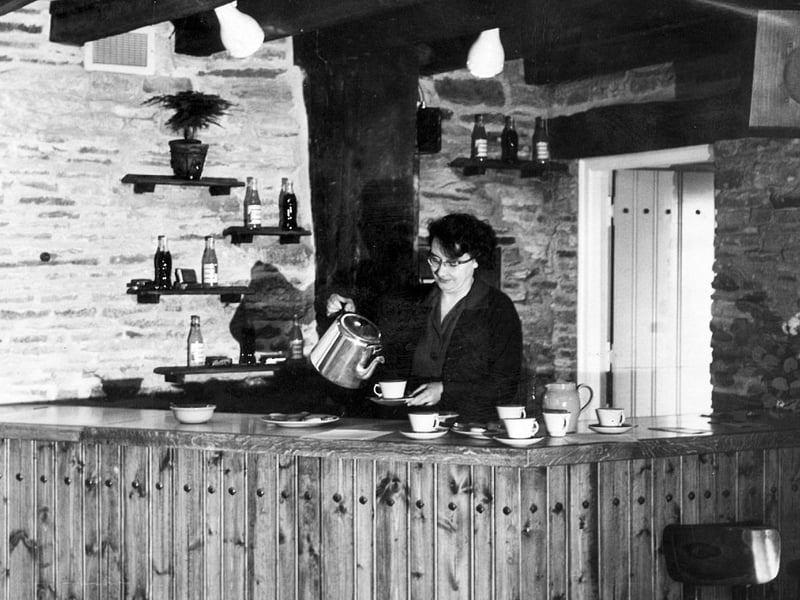 The coffee bar at Herdings Youth Club, 1962