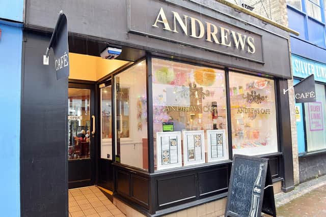 Andrews Cafe tea rooms has closed down after business levels failed to recover post pandemic.Picture shows it when it was still open. Picture: Chris Etchells