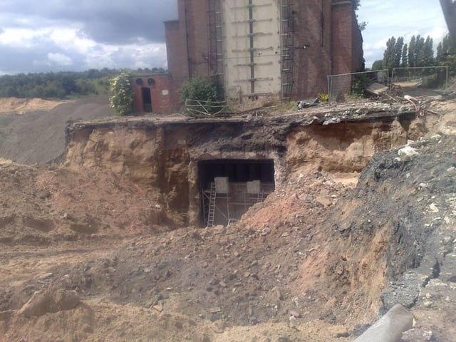 The fan drift was blocked up by the Coal Authority, who own everything below ground level.