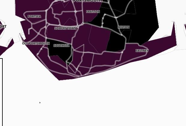 Cases fell by 4 per cent in Southsea Waverley Road in the seven days to January 6. However the case rate was still 1,434.6 per 100,000.