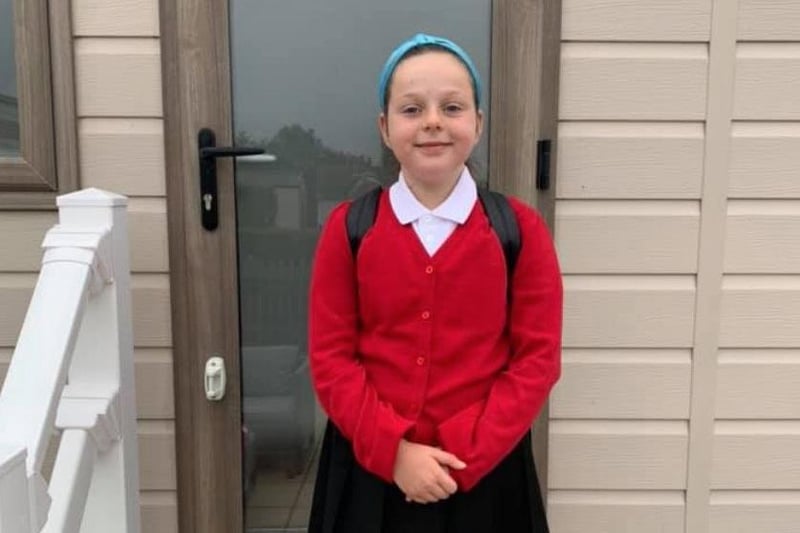 Parents from across the Portsmouth area shared photos as their children returned to school after the summer holiday on Thursday, September 2, 2021. Pictured is Bella, aged nine. 
