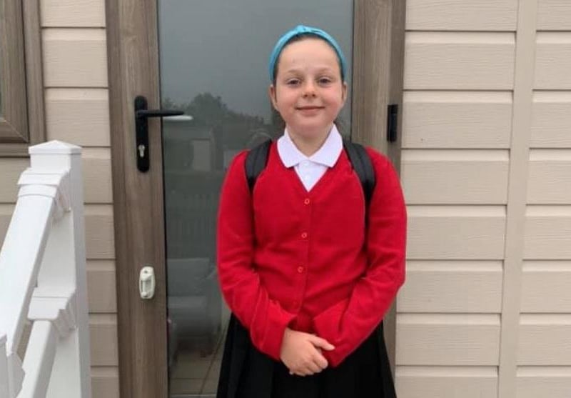 Parents from across the Portsmouth area shared photos as their children returned to school after the summer holiday on Thursday, September 2, 2021. Pictured is Bella, aged nine. 
