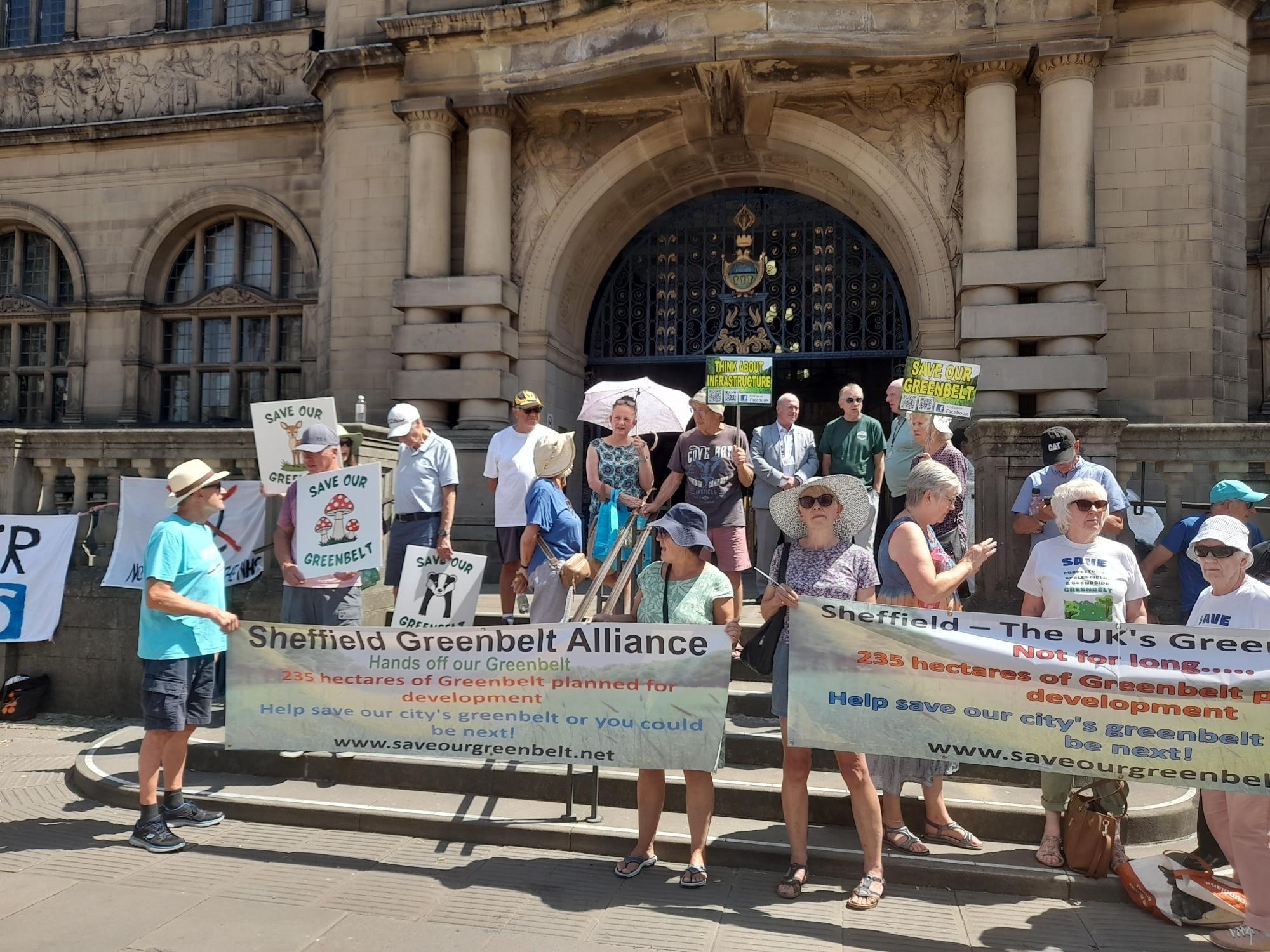 Sheffield green belt protest - campaigners say they have been ignored