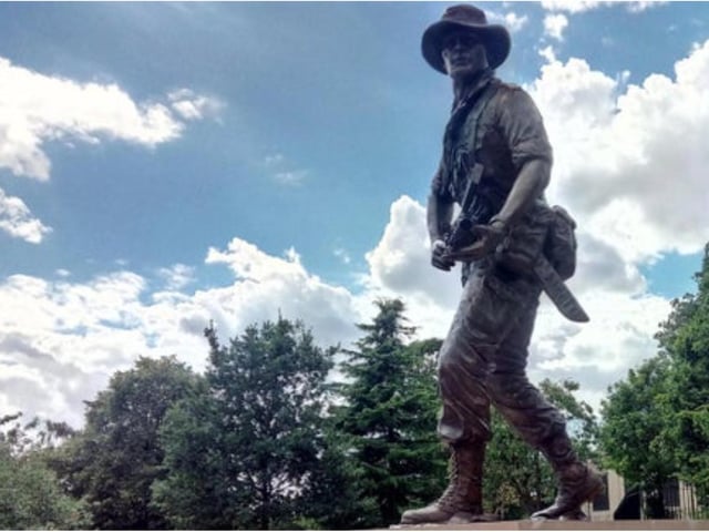 The KOYLI monument in Elmfield Park pays tribute to soliders who fought for the King's Own Yorkshire Light Infantry.