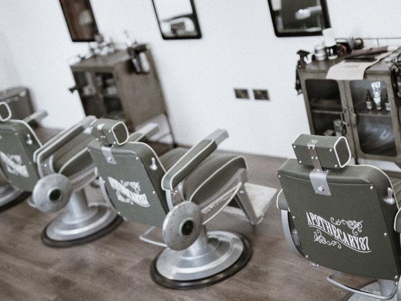 Apothecary 87, Woodfield Park, Hyssop Court, Cherry Tree Way, Tickhill Road, DN4 8QN. Rating: 5/5 (based on 102 Google Reviews). "Absolutely delighted with the job they've done today. Great customer service and a really, really nice cut!"