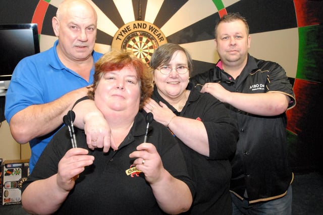 Darts at the Top Club in South Shields eight years ago.