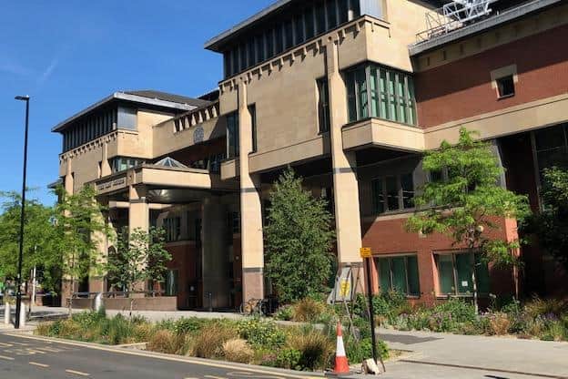 A man who has admitted an attempted robbery and possessing an offensive weapon is due to be sentenced at Sheffield Crown Court, pictured.