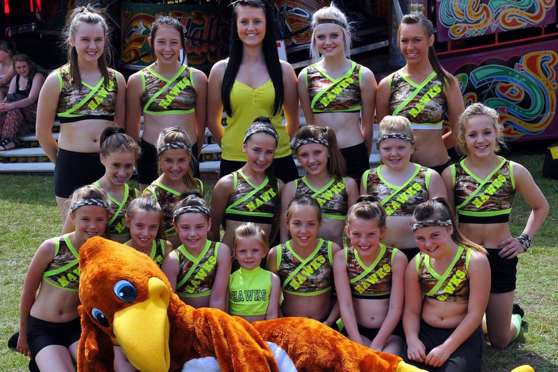The Hartlepool Hawks pose for a photograph as they wait to perform at the opening of the Headland Carnival in 2011.