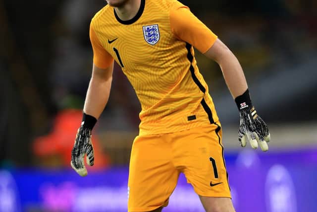 Aaron Ramsdale has replaced Dean Henderson in England’s European Championship squad after the Manchester United goalkeeper withdrew due to a hip injury. Mike Egerton/PA Wire.